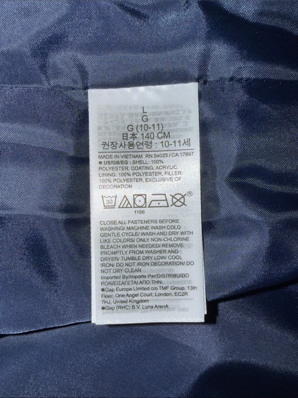 GAP insulated quilted
